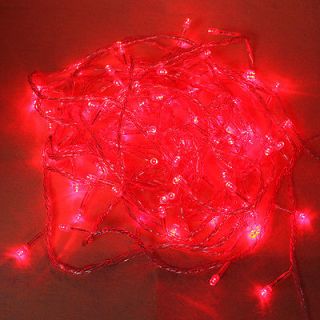 Posh Red 10M 100 LED Christmas Fairy Party String Lights, Waterproof