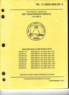 radio an prc 119 sincgars series maintenance vo l 2of
