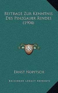 beitrage zur kenntnis des pinzgauer rindes 1904 new time left