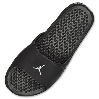 New Nike Jordan Alpha Float Mens Slide Sandle Black/Silver Shoes