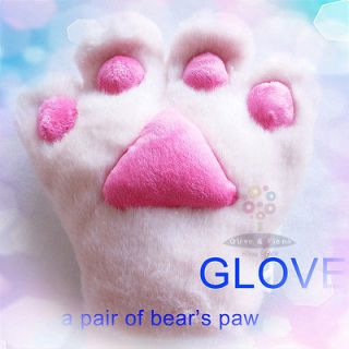 Bear Paw Plush Glove Masquerade Prop Toy Christmas Gift Warm Gloves 