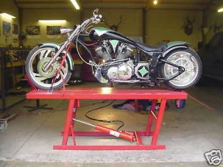 Motorcycle lift table PLANS Harley chopper bobber xs cb kz yamaha 