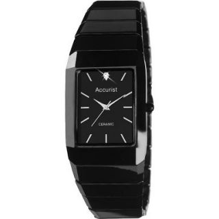 accurist mb952 mens core ceramic black watch from united kingdom time 