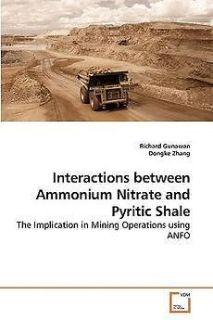 interactions between ammonium nitrate and pyritic shale 