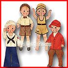Patsy Jr Skippy Vintage Doll Clothes Pattern ~ 11 11.5 12 