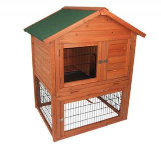 Portable Wooden Pet Rabbit House Chicken Coop Wood Hen Hutch Little 