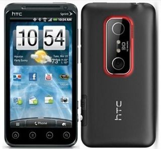 HTC EVO 3D Sprint 5MP Cam 4.3 Touch 4G DUAL CORE Bluetooth Android 