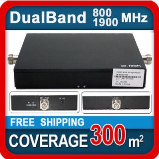Dr. Tech DualBand CDMA 800 / PCS 1900 MHz CellPhone Signal Booster 