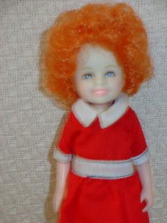 KNICKEBOCKER Annie Doll w/Dress only from 1982 Discolored Face,