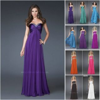 The 2012 Long Style Evening/Bridesmaid Dress Party Gown Size6/8/10/12 