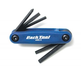 PARK TOOL AWS 9 FOLD UP HEX WRENCH SET 4MM 5MM 6MM BIKE BICYCLE REPAIR 
