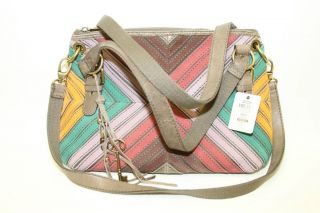 fossil zb4722186 lola patchwork satchel purse nwt $ 198 time