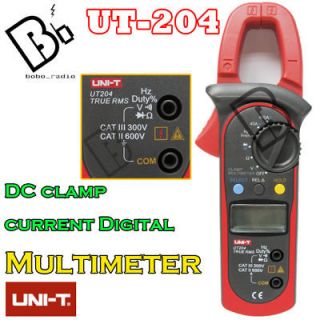 New UNI T UT204 AC / DC AMP clamp meter UT 204