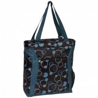 everest shopping tote with laptop pocket teal blue new  12 