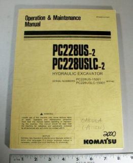 KOMATSU OPERATION & MAINTENANCE MANUAL   PC228US 2 / PC228USLC 2 