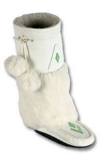 MANITOBAH MUKLUKS TALL CLASSIC WHITE NAPPA LEATHER MUKLUK WITH CREPE 