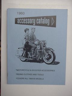 1964 HARLEY DAVIDSON MOTORCYCLE ACCESSORY BOOK CATALOG PANHEAD DUO 