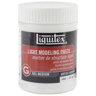 Liquitex Light Modeling Paste Gel Acrylic Medium 8 Ounces 094376924442