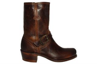 Frye Womens Boots Cavalry Strap 8L Dark Brown Leather 77417 Sz 9 M