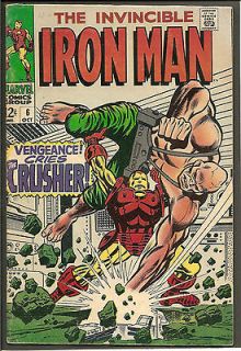 IRON MAN Invincible Vol. 1 # 6 Marvel Comics Avengers Stan Lee 1968