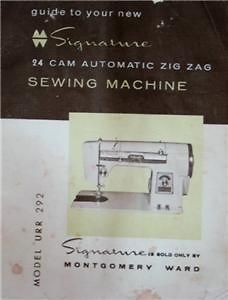 montgomery ward urr 292 sewing machine manual on cd one