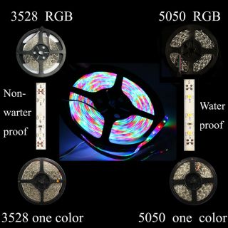   5050 SMD RGB Multi color LED Waterproof Strip Light 300 leds lighting