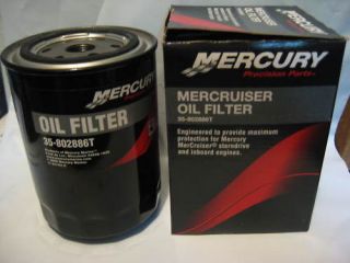 mercury genuine mercruiser oil filter 35 802886t 