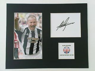 Limited Edition Alan Shearer Football Signed Mount Display NEWCASTLE 