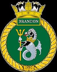 Canadian Navy HMCS Brandon (MM 710) Patrol Vessel Badge Sticker