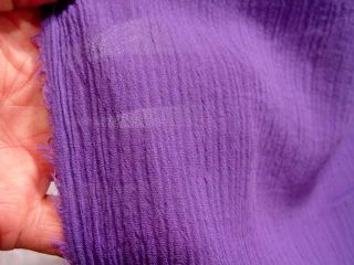 per yard purple 100 % cotton gauze 48 fabric luxury