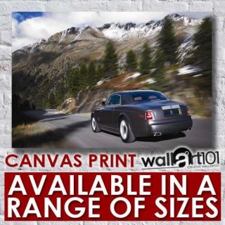 Rolls Royce Phantom   Silver (1) High Quality Framed Canvas Art 
