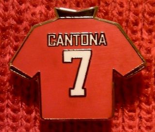 united badge eric cantona kit shirt collar 7 gift from