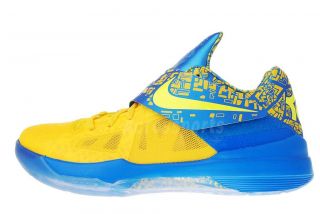 Nike Zoom KD IV 4 Scoring Title Yellow Blue Limited Kevin Durant 35 