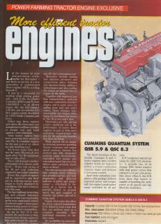 2004 4 pgs TRACTOR ENGINES Advertisement/​Article PERKINS, CUMMINS 