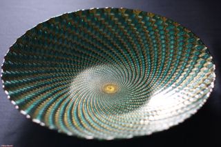 murano art glass decorative plate bowl large size time left