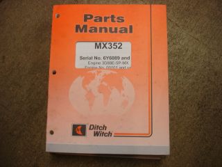 ditch witch mx352 352 parts manual  35