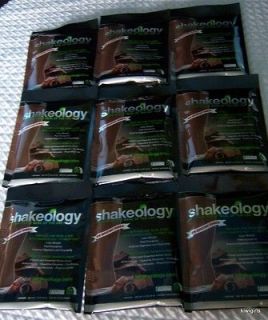 SHAKEOLOGY  3 DAY CLEANSE,(9 PACKETS New Superfood Formula CHOCOLATE 