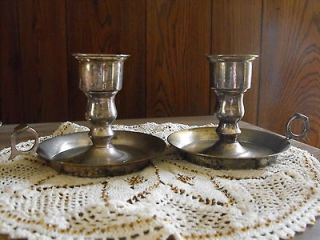leonard silver candle holders set of 2 