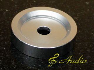 solid aluminum turntable adaptor for 45 rpm lp records from