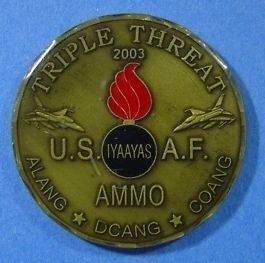 usaf ammo oef rugged arch iraqi freedom 410 aew coin