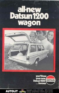 1972 datsun 1200 wagon brochure  7 99