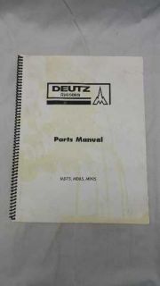 deutz engine md 75 md 85 md 95 parts manual