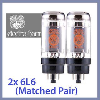 2x NEW Electro Harmonix 6L6 EH 6L6GC Power Vacuum Tubes, Matched Pair 