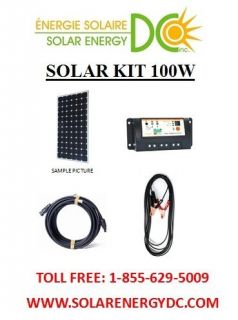 Solar Panel KIT Panneau Solaire 100 Watt 100W charger cable MC4 BOAT 