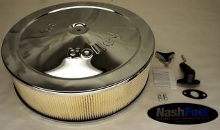   14 INCH AIR FILTER CLEANER FOR IMPCO CT425 425 14 CHROME 5 1/8 CFM HP
