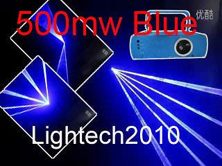 500mW Blue Laser Light Beam Show Stage Lighting Projector DJ Party 