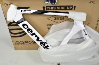 NEW 2012 Cervelo P3 frameset   54cm   white/silver   triathlon/time 