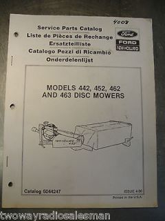New Holland 442 452 462 463 Disc Mower Parts Manual 5044247