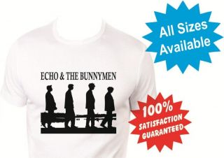 echo and the bunnymen Mens T Shirt New White Custom Print Tee