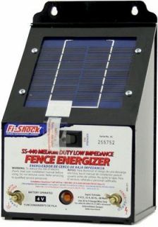 Fi Shock SS 440 Solar Powered Low Impedance 10 Acre Medium Duty Fence 